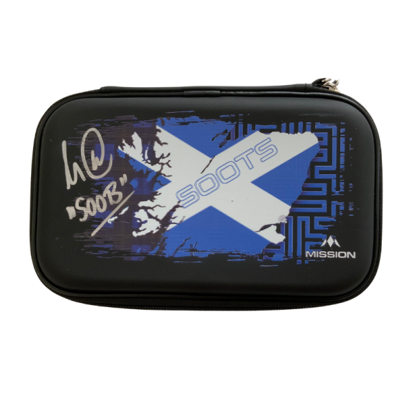 Soots signed Mission darts case